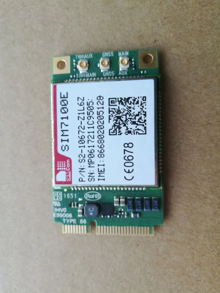 

SIM7100E Minipcie LTE 4G Module, SIMcom Wireless Communication Module, Brand New Original