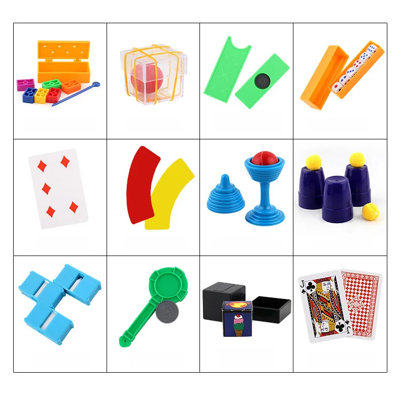  Chidlren Magic Tricks Toys Junior Magic Set Simple Magic Props For Magic Beginner Children With Tea - 32960368321