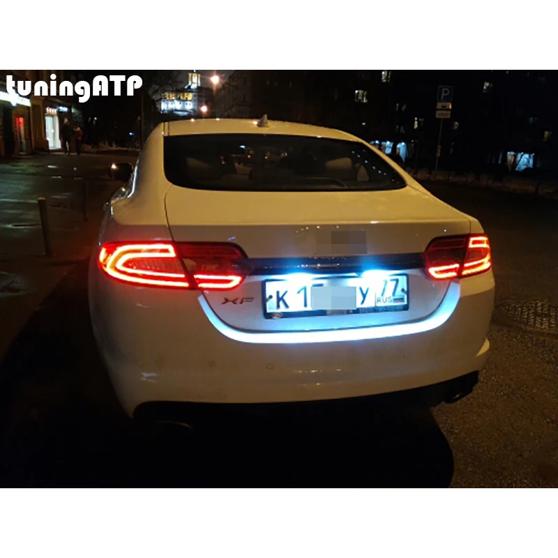 jaguar xf number plate light