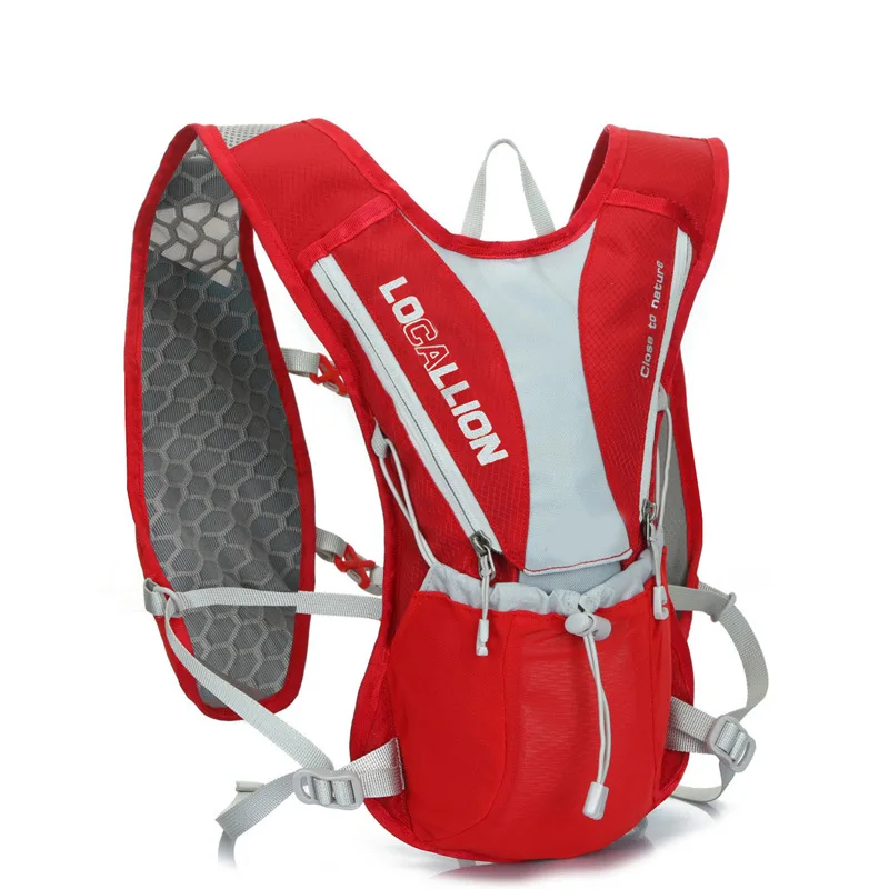 Ультралегкая спортивная сумка, сумка для бега, марафона, рюкзак для бега, гидратационная сумка для воды, сумка для походов, бега, велоспорта - Цвет: red backpack only