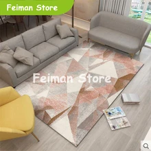 Модный большой ковер в скандинавском стиле для гостиной, спальни, домашний ковер, коврик для двери, тонкий современный коврик