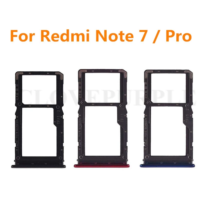 1PC For Xiaomi Redmi note 7 Pro Note7 Micro SIM Card Tray Holder Micro