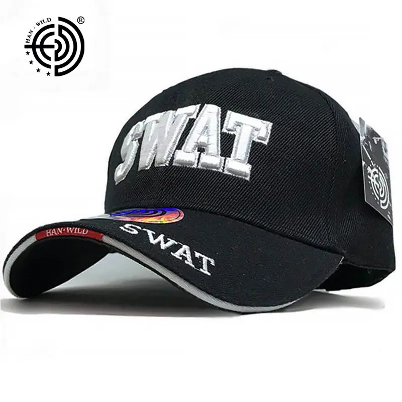 [HAN WILD] Новинка лидер продаж кепка SWAT s США черная тактическая бейсболка мужская и