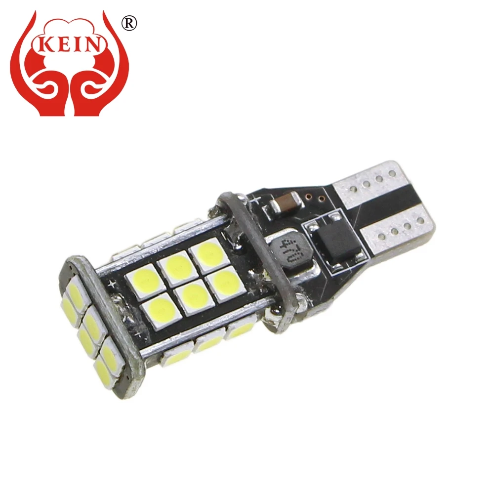 

KEIN 2pcs High Qualit w16w led Bulb t15 24smd car 3030 921 T15 LED Reverse Lights Parking Tail automotivo Vehicle auto 12V white