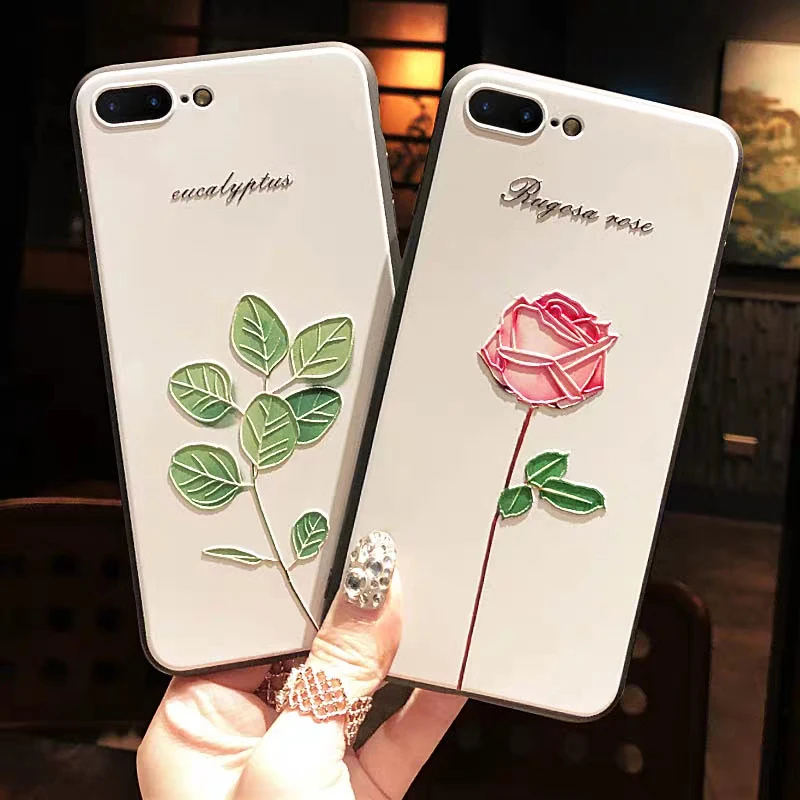 

Cute Rose For iphone 7 Case For iphone XR X XS Max Case For iphone 6s 8 6 5 5s se Case For iphone 7 plus 8 plus Phone Case Cover