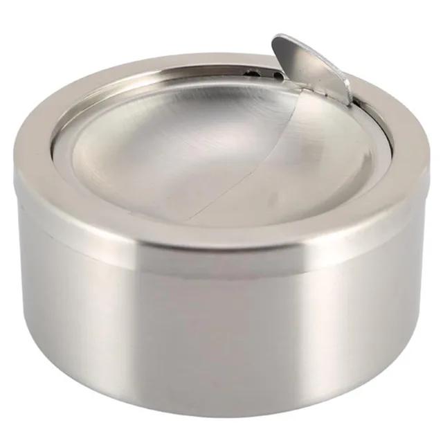 Modern Minimal Metal Ashtray Smokeless, High Quality Stainless Steel