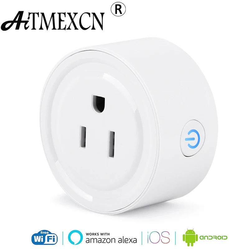 

Mini Wifi Smart Plug US Power Socket Remote Control Plug with Timing Function Works with Alexa Smart Home Automation Electronic