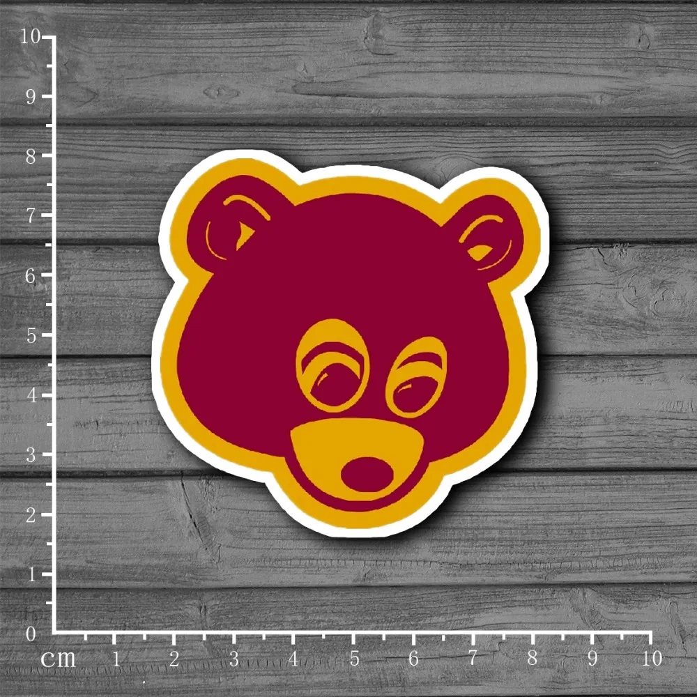 Милые Канцтовары Kanye west bear граффити чемодан детские игрушки Наклейка Декор для