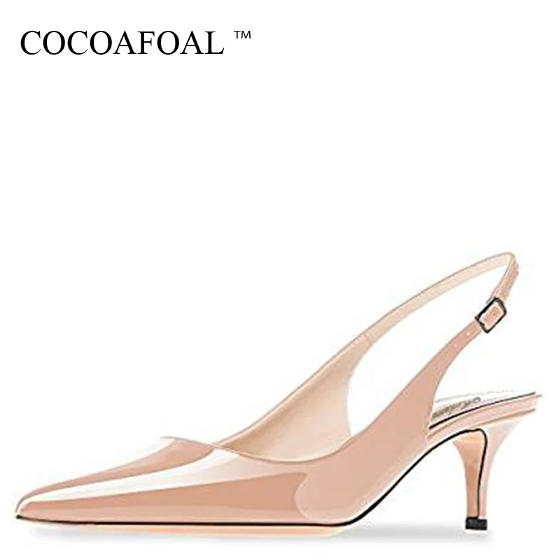 

COCOAFOAL Summer Women's Sandals Woman High Heels Shoes Sexy Low Heel Shoes Summer Women's Sandals Black Red Green Wedding Pumps