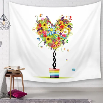 

Wall Hanging Cartoon Tapestry Cotton 150*130cm Cover Beach Towel Throw Blanket Picnic Home Decoration Textiles