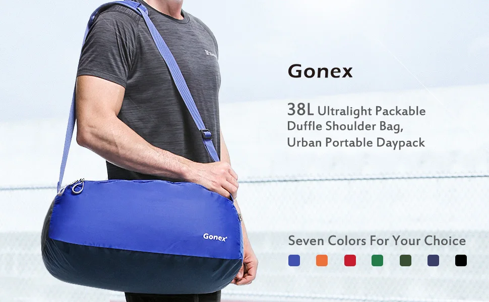 GONEX 38L Ultralight Packable Duffle сумка через плечо городской портативный рюкзак для спорта на открытом воздухе подростковый Велоспорт тренажерный зал