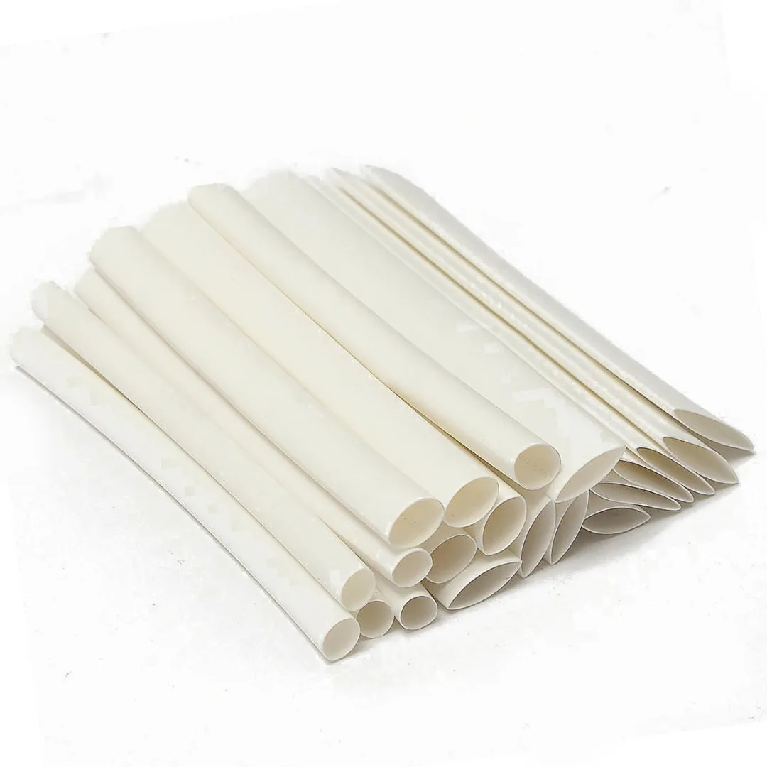20pcs/lot White Electrical Heat Shrink Tube 100mm 3/41 Polyolefin