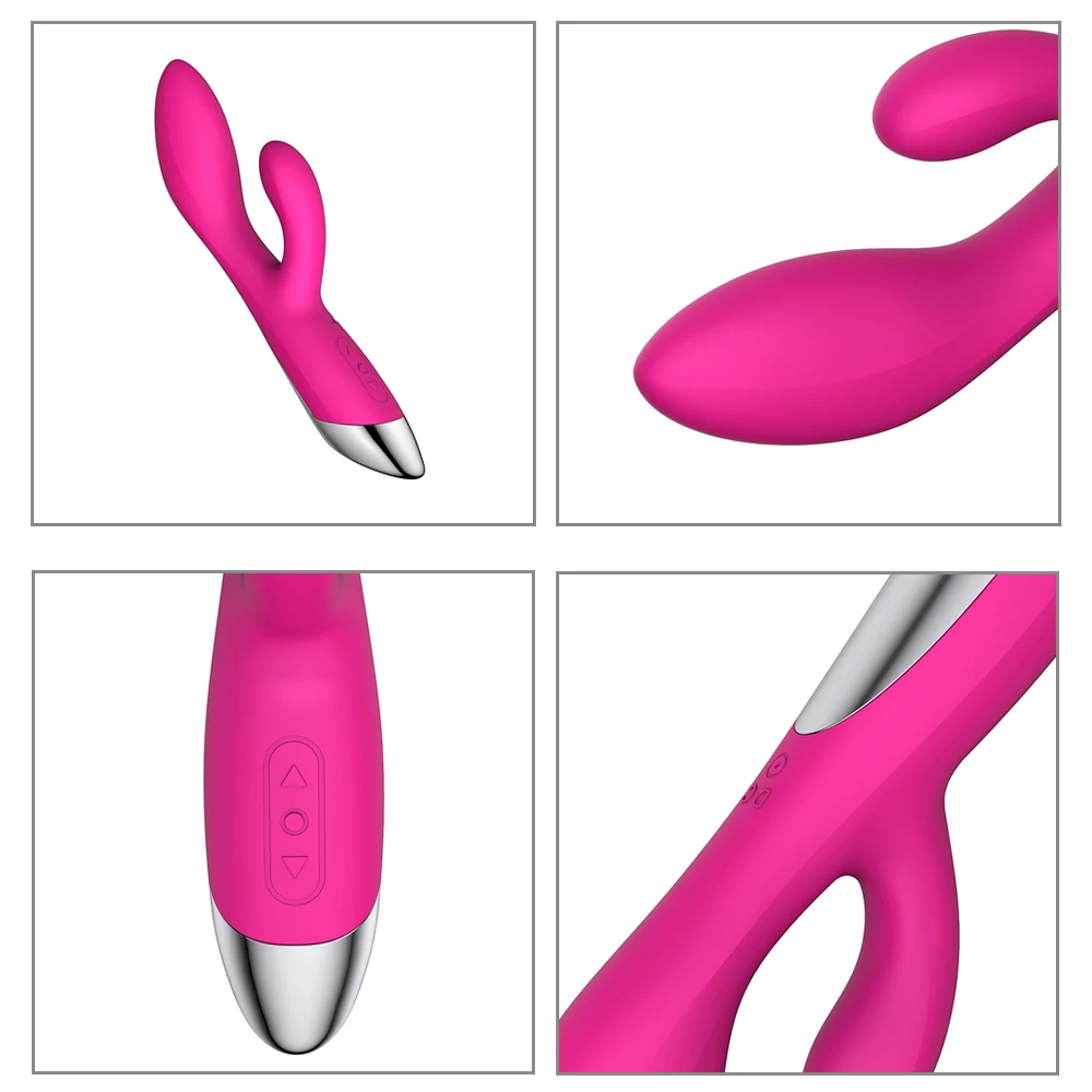 G Spot Dildo Rabbit Vibrator for Women Dual Vibration Vagina Clitoris Stimulation Massage Female Masturbation Sex Toys For Women (8)