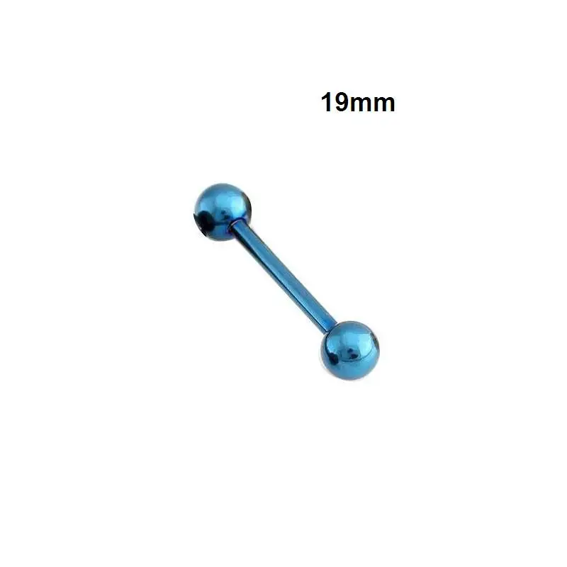 QCOOLJLY 1 предмет два размера 5 цветов язык пирсинг, Септум Промышленные штангой для тоннелей в ушах на теле Вилки расширители для ушей, ювелирное изделие для тела - Окраска металла: ML394