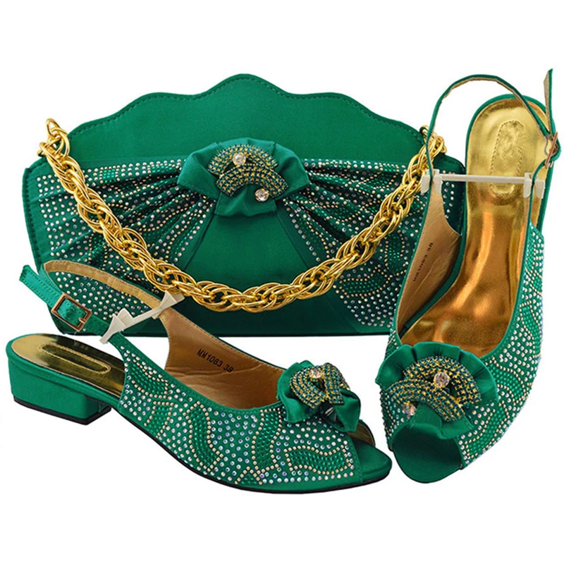 

Latest Design Sandalias Rasteiras Femininas 2019 Italian Shoes with Matching Bags Fashion Shoes 2019 Women Shoes and Bags PU