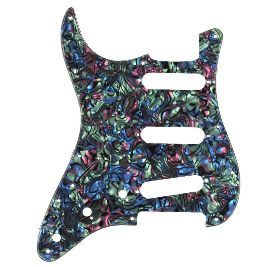 Pickguard 11 Screw Holes 3 Pickup Holes Guitar Scratch Plate for Electric Guitars SSS