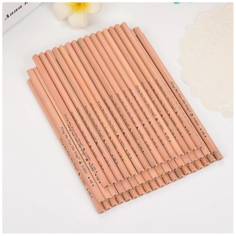 

50pcs/lot pencils Black Hard HB Triangular lever pencil writing Stationery Wooden pencil High Quality School Office supplies