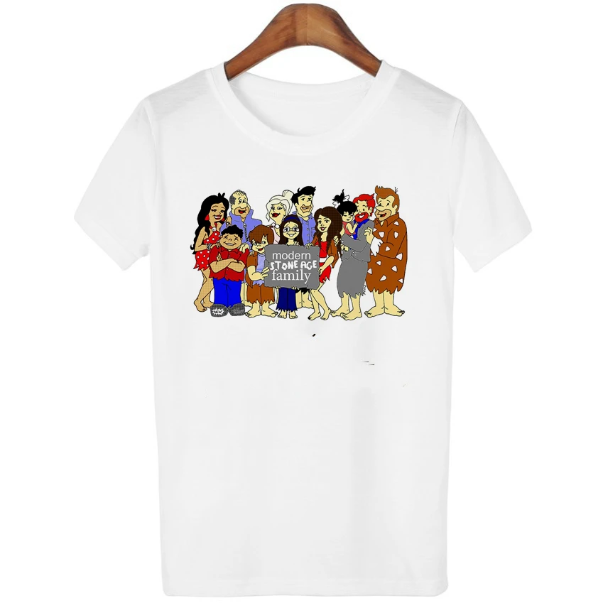 New Women White TV Shows Modern Family T Shirt Short Sleeve Modern