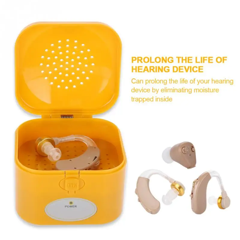 

Hearing Aid Dryer Electrical Drying Case Boxes Hearing Aids Protection Dehumidifier Drybox Moisture Proof Hearing Aid Dryer Case