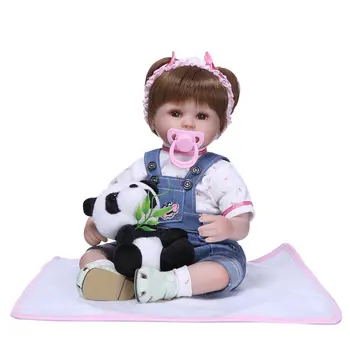 

16 Inch Reborn Doll Realistic Vinyl Silicone Newborn Baby Toy Girl Princess Clothes Lifelike Handmade Birthday Gifts