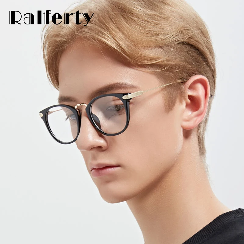 

Ralferty Women Men's Glasses Frame Designer Optical Frames For Myopia Prescription Glasses Stylish Eyeglasses Clear Lens A3101