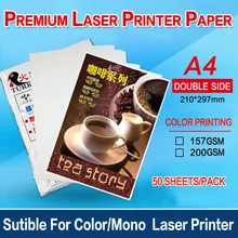 500sheets/pack A4 Glossy laser printing paper double side 157g or 200g for laser printer/color laserjet