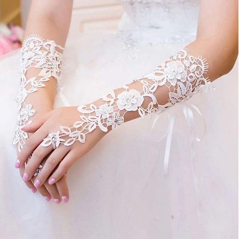 2 шт., кружевные свадебные браслеты, свадебные аксессуары для рук, Длинные Браслеты и браслеты для подружек невесты, женские Стразы, ювелирные изделия