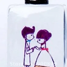 3 шт. любовь транспортировка(прямоугольник, 24 мм X 14 мм)- Кристалл риса Флаконы, Кристалл Подвеска-флакончик, риса ювелирные флаконы, риса ювелирные изделия