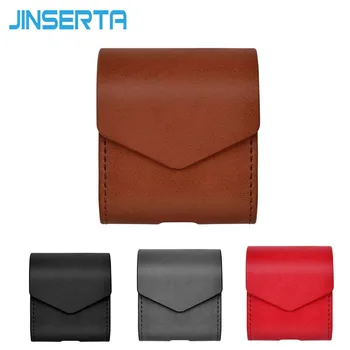 

JINSERTA PU Leather Case for Airpods Earphone Bag with Magnetic Suction Buckle Wirelwss Headset Cases Earphone Accessories