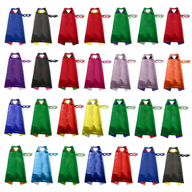 

Superhero Capes with Masks for Kids Birthday Party Supplies Party Favor Halloween Costumes Dress Up Girls Boys Cosplay