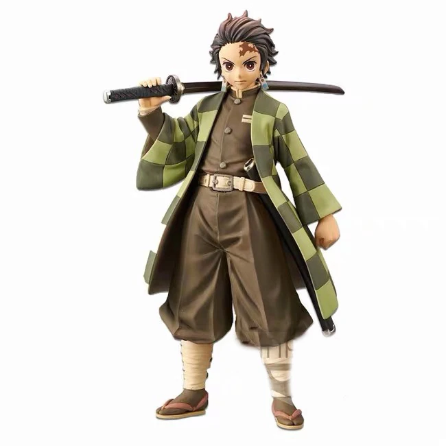В наличии Banpresto Demon Slayer Kimetsu no Yaiba рисунок Tanjirou Kamado модель фигурки Куклы|Игровые и