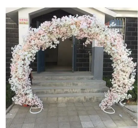 

Cherry blossom arch round flower door wedding truss arch European arch iron arch wedding flower door frame square