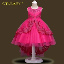 Красивые кружевные синие Пышные Платья с цветочным узором для девочек г. Платья для причастия с кружевной аппликацией пышные платья для маленьких девочек, платье