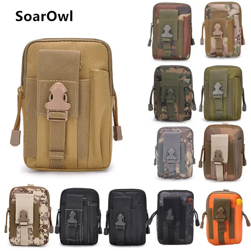 

Tactical bag Molle hunting bag belt pockets military pockets wear-resistant waterproof outdoor small bag mobile phone pocket