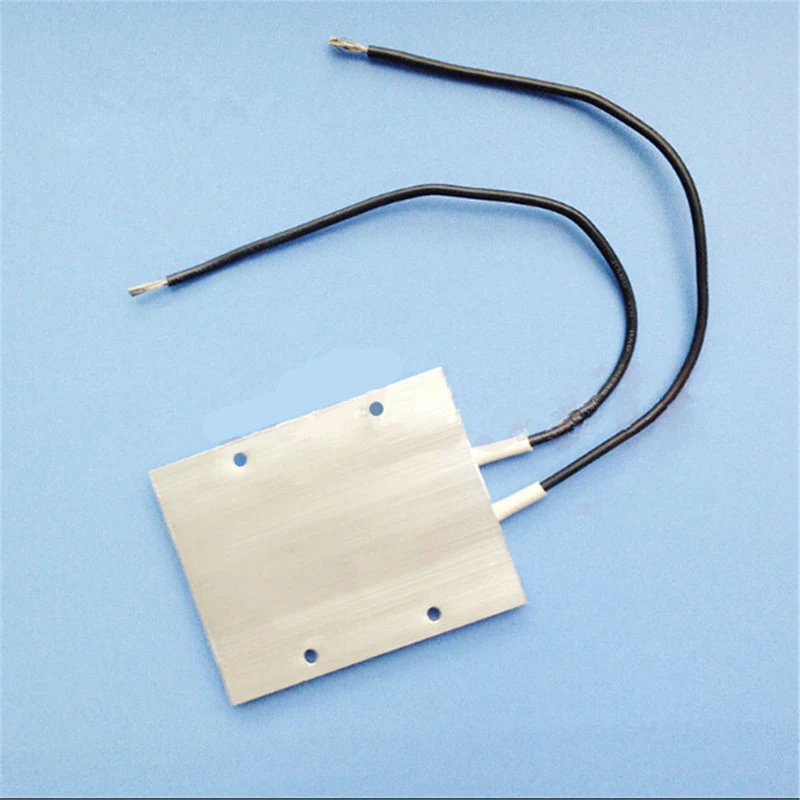 1 x 12V 60W 180C 77 x 62 x 6mm Aluminum PTC Heating Element Thermostat Heater Plate