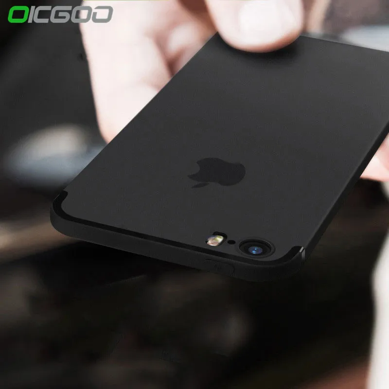 

OICGOO Luxury Silicone TPU Case For iPhone 6 6s 7 Plus 5 5s SE Cases Back Matte Soft Cover For iPhone 7 8 Plus 6s Phone Case p30
