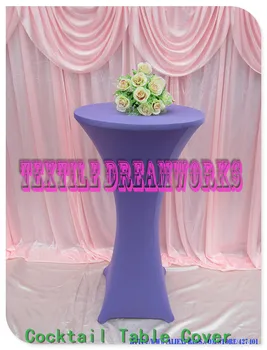 

31 Colors Lycra/Spandex Cocktail Table Cover/Tablecloth for Wedding/Hotel/Banquet/Party decor&textile-Factory direct sales