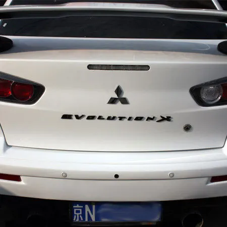  Evolution X Letters ABS Plastic Car Styling Emblem Badge Automobile Refitting Trunk 3D Sticker Deca