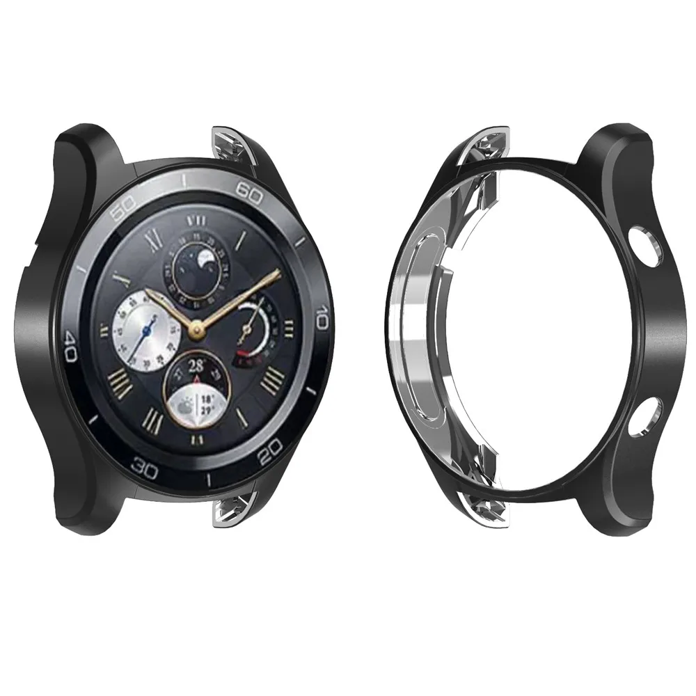 Легкий чехол для huawei Watch 2 Pro роскошное покрытие для чехла мягкий, из ТПУ, защитный бампер часы рамка часы аксессуары