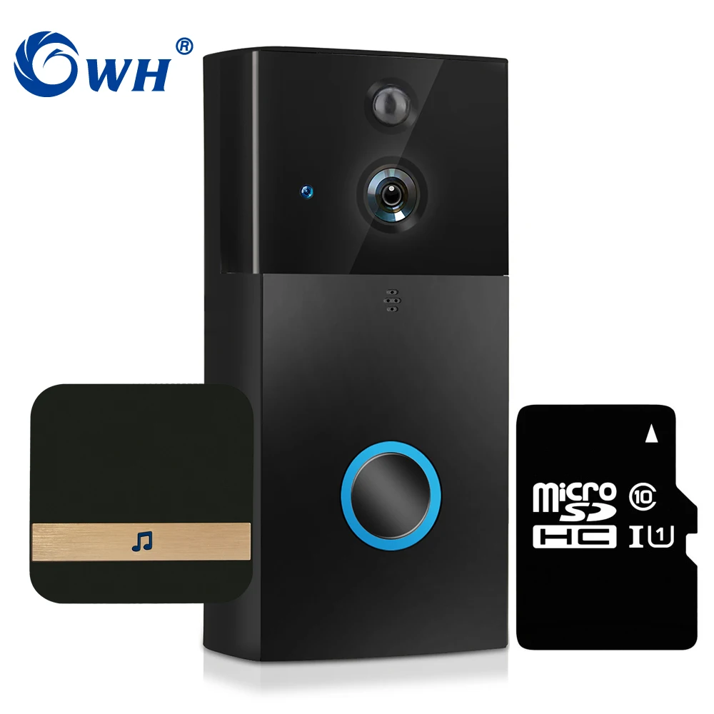 

CWH 720P Door Intercom Wireless Video Door Phone Bell WiFi Doorbell Camera Support PIR SD Card Recording Battery Powered AC24V