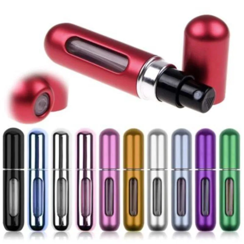 

Portable Scent Pump Perfume Bottle with Atomizer Traveling Refillable Spray Cases Bottles DROP SHIPPING WHOLESALE OK
