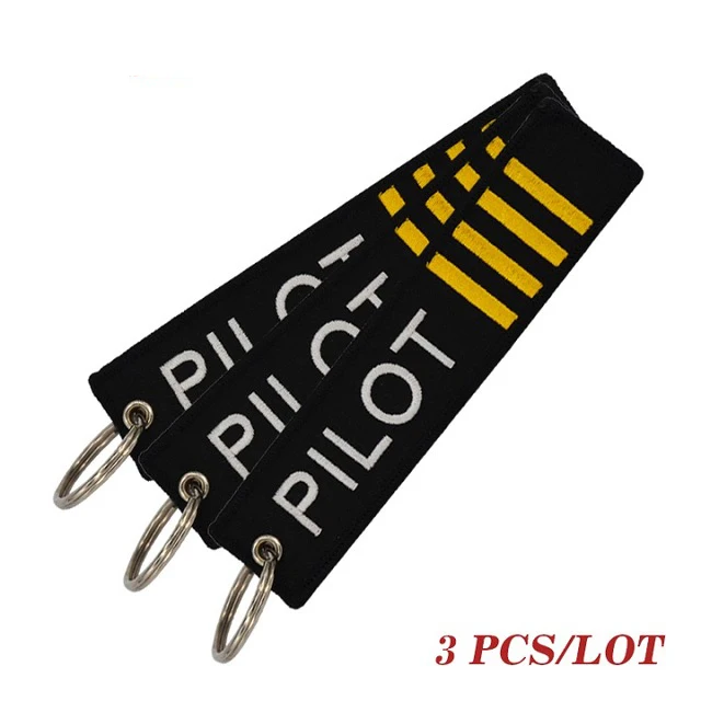 3Pcs/lot Remove Before Flight Keychains For Aviation Gifts Embroidery Customize Keychains Keyring key Holder Cars Sleutelhanger Style15