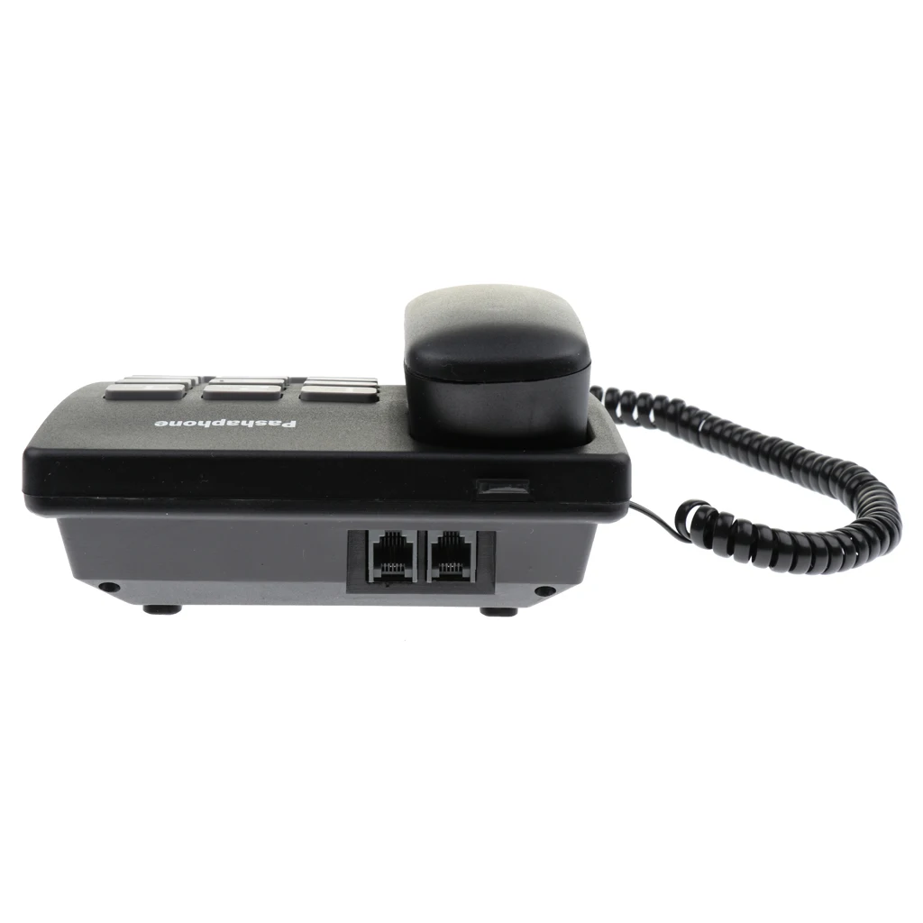 Corded Telephone Dual Port Landline Phone Hanging Wired Wall Home Telephone Corded Business Phone