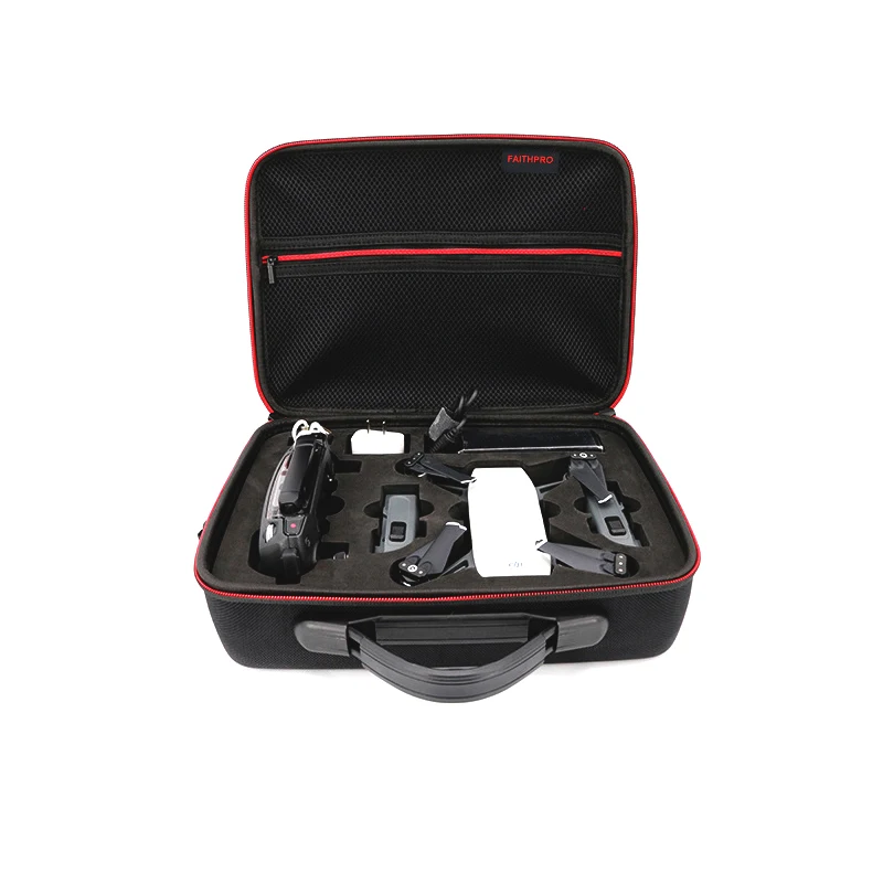 Waterproof Hardshell Handbag Single Shoulder Bag Carry Case Body Remote Control Charger and 2 Batteries for DJI SPARK Drone Accessories 1 (3)