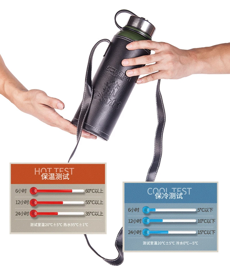 Upors 800 1100ml garrafa térmica viagem de