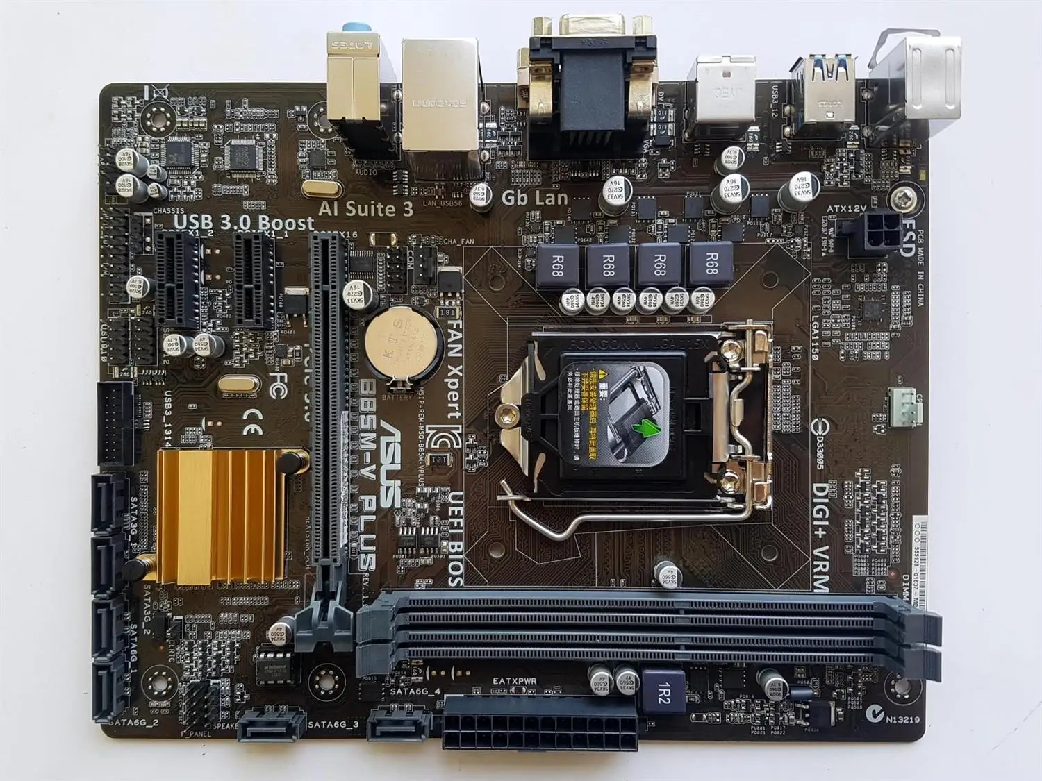 Used,for Asus B85M-V5 PLUS Desktop Motherboard B85 Socket LGA 1150 i7 i5 i3 DDR3 16G SATA3 Micro-ATX asus b85m v5 plus desktop motherboard b85 socket lga 1150 i7 i5 i3 ddr3 16g sata3 micro atx