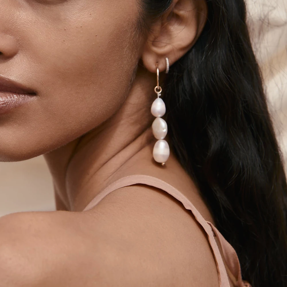 

Vodeshanliwen ZA Fashion Bohemian Simulated pearl Earrings For Women Vintage Statement Water Drop Earrings 2019 New Jewelry