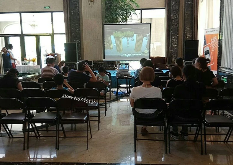 100inch 4x3 tripod projection screen title pic 30