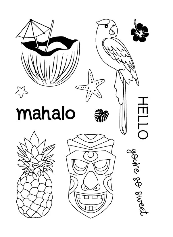 

Parrot/Transparent Clear Stamps for DIY Scrapbooking/Card Making/Kids Christmas Fun Decoration Supplies
