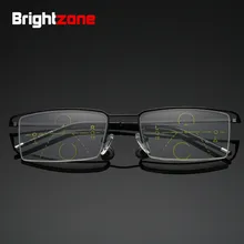 Brightzone полуоправа для чтения многофокальные очки для мужчин прогрессивная Лупа диоптрий дальнозоркости очки для пожилых очки Lectura